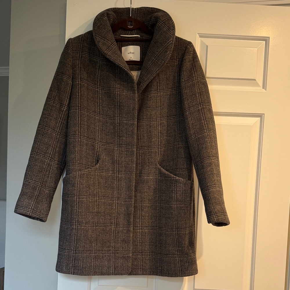 Aritzia Wilfred Cocoon Coat - wool cashmere blend - Picture 4 of 13